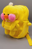 Duck Plush Stuffed Toy Backpack With Detachable Toy For Kids | Cute Mini Duck Cartoon Soft Toy School Bag