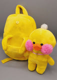  Cute Mini Duck Cartoon Detachable Soft Toy School Bag