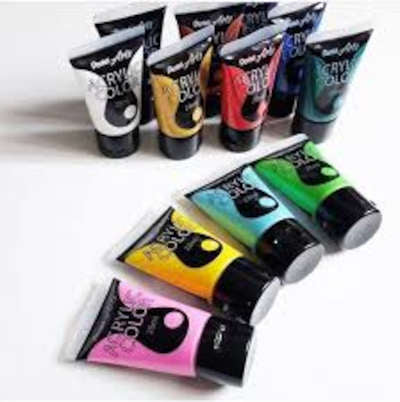 Pentel Acrylic Paints 75ml Tubes Single Piece (All Shades )