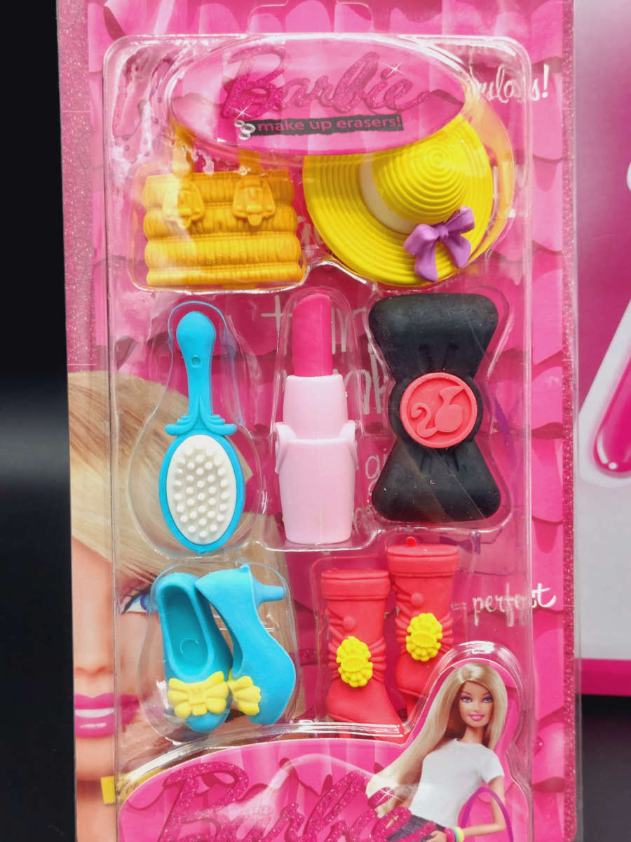 Barbie eraser set Clearance