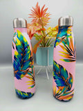 Tropical Design Stainless Steel Vacuum Sports Insulated Water Bottle Hot and Cold Resistant