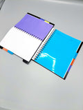 spiral notebook with colored divisions 5 subjects