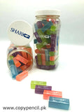 Shark Mr. Slim Pencil Erasers Colored Jar