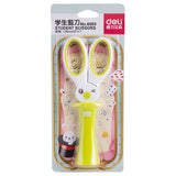 Deli 6065 Portable Scissors For Kid | Cute Mini Stationery For Office And School