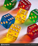 Gaming Dice Translucent Color Multi-Purpose Party Board Game Dice
