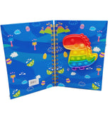 colorful journal dinosaur shaped pop it toy