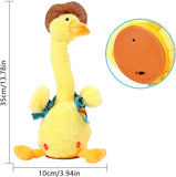 Singing, Dancing and Talking Duck Stuffed Toy For Kids | Talking Duck For Birthday Gift