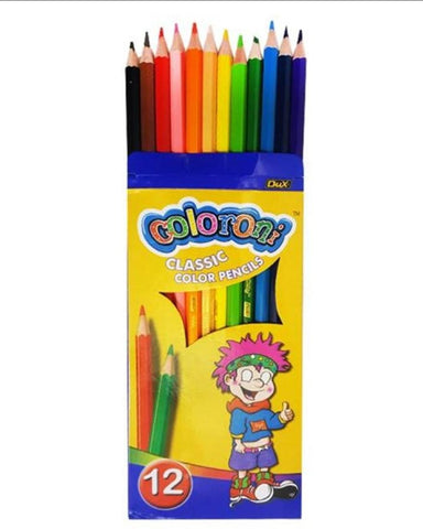 Dux Coloroni Classic Color Pencil Pack Of 12 Colors Full