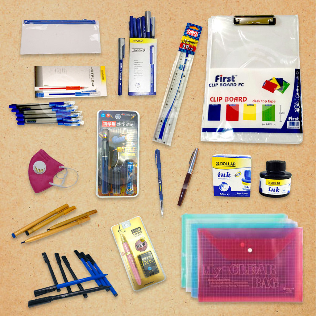 students exam stationery
