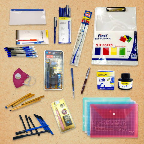 students exam stationery