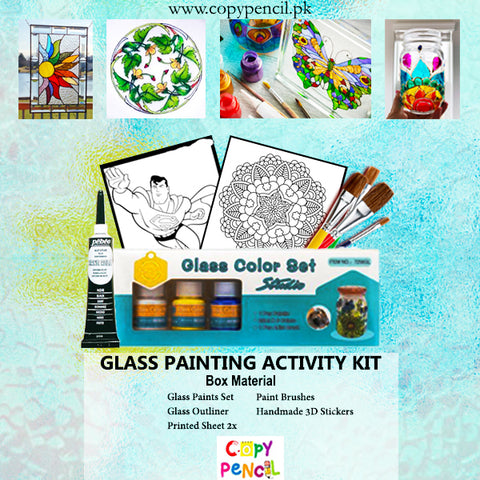 Glass Painting Hobby Fun Box Holiday Activity Kit
