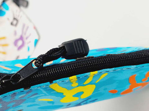 Printed Zipped Pencil Case Stationery Pouch For Boys and Girls
