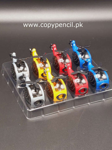 Helicopter shaped fancy pencil sharpeners for boys