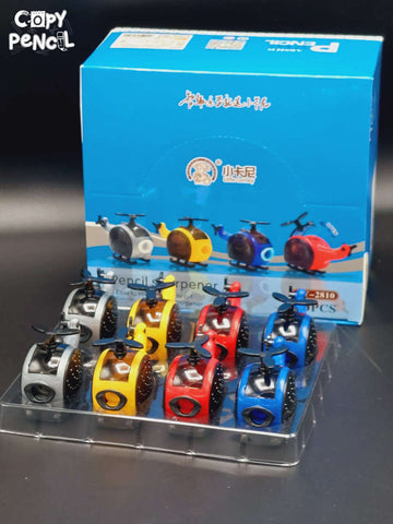 Helicopter shaped fancy pencil sharpeners for boys