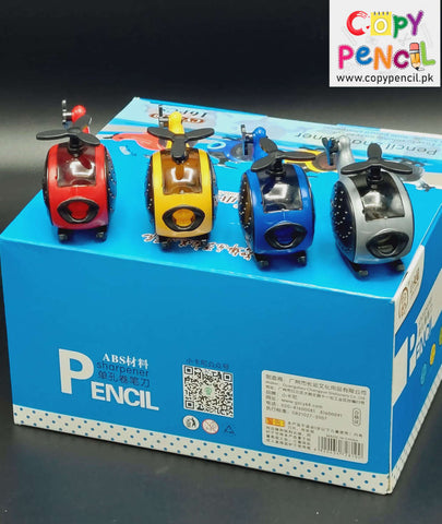 Helicopter shaped fancy pencil sharpeners for boys