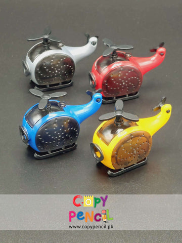 Helicopter shaped fancy pencil sharpeners