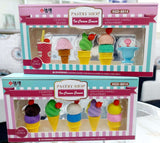 Fancy Ice-Cream Erasers Pack of 5