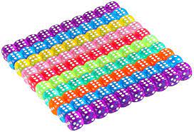 Gaming Dice Translucent Color Multi-Purpose Party Board Game Dice