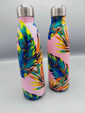 Tropical Design Stainless Steel Vacuum Sports Insulated Water Bottle Hot and Cold Resistant