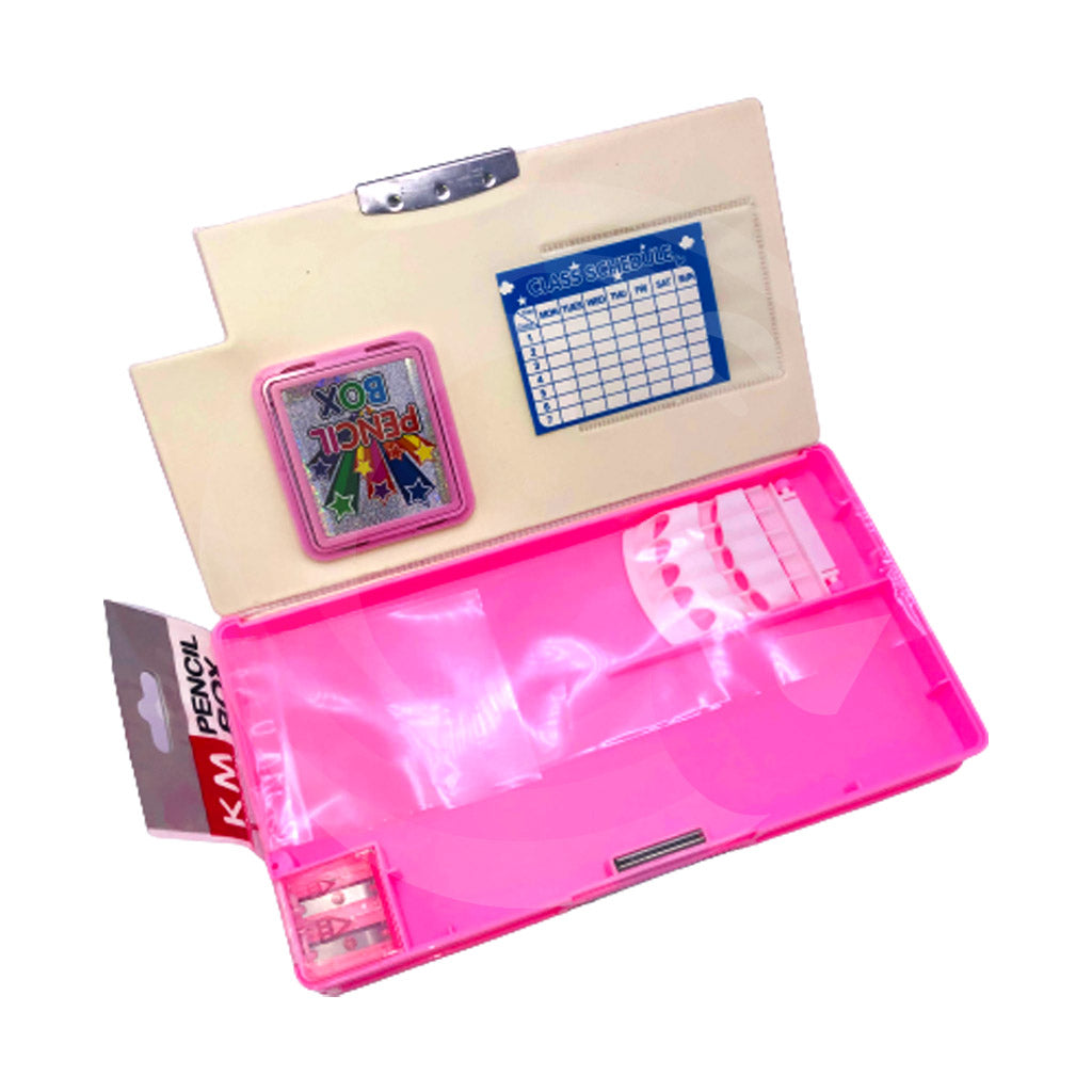 Kitty Double-sided Magnetic Geometry Box, inbuilt Calculator, Dual Sha ...