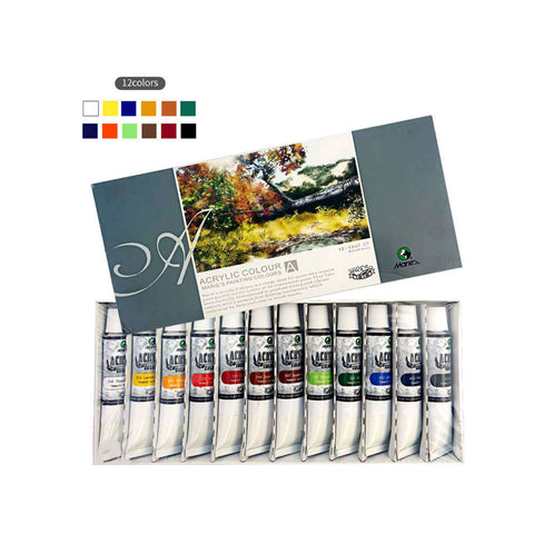 Marie's Acrylic Paint Set Of 12 Color Tubes (12ml)