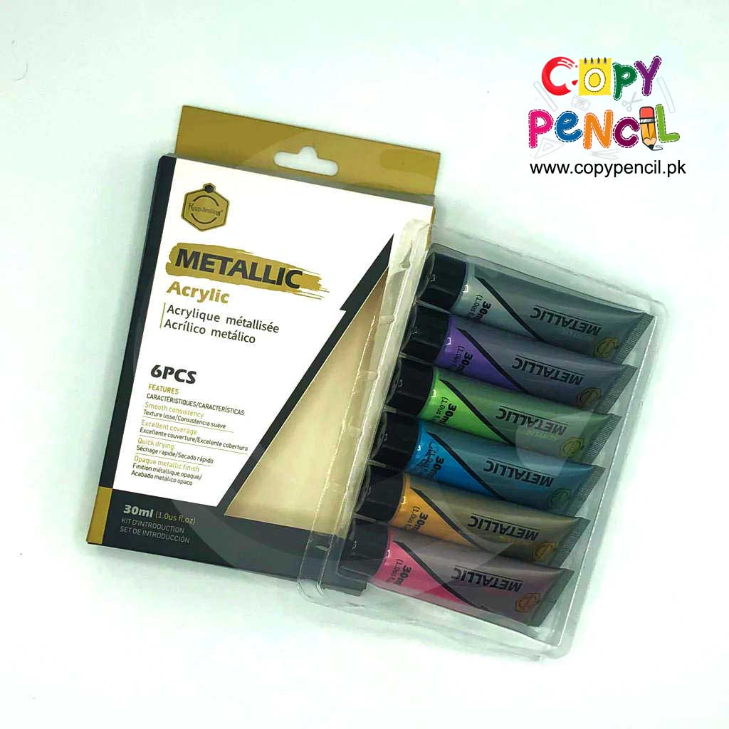 Keep Smiling Metallic Acrylic 30ML 6PC 