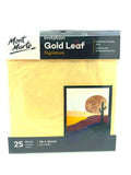 Mont Marte Imitation Gold/Silver Leafs 14x14cm 25 Sheets