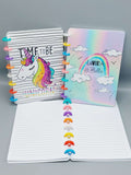 Unicorn Rainbow Girls Fancy Diary With Stylish Ring Binding, Girls NoteBook with lined paper