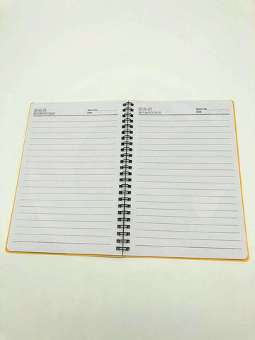 Spiral Notebook - A5 size - 55 Sheets