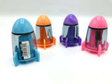 Rocket Shaped Colorful Pencil Sharpeners For Kids