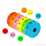 math toy displaying arithmetic expressions and mathematical equations