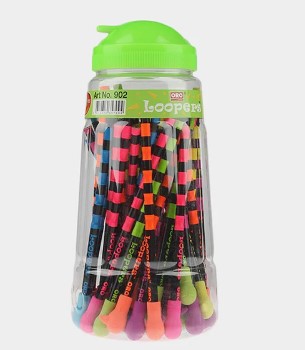 Oro Looper Lead Pencils HB With Eraser Plastic Jar Of 48