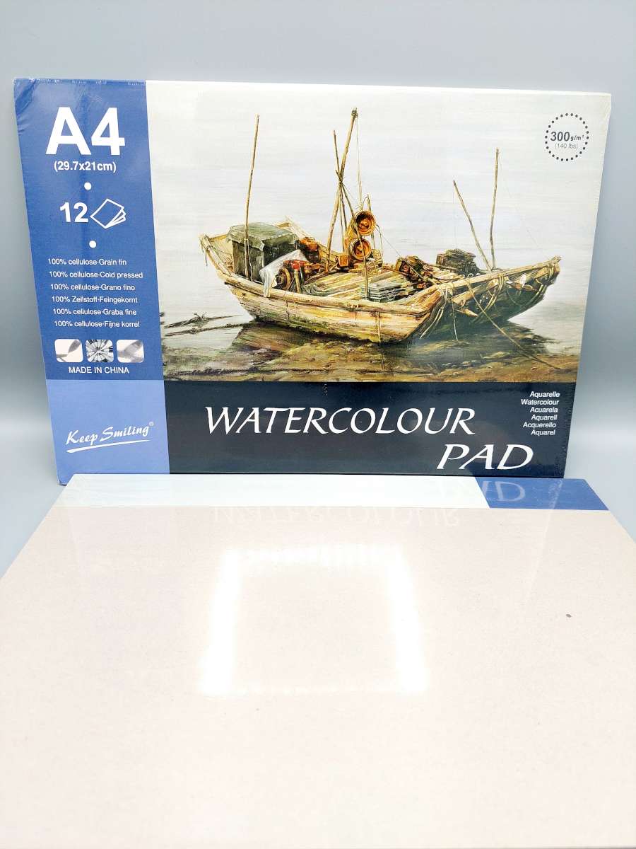 Buy Water Color Pad Keep Smiling12 Sheets Of A4 for Watercolor Paints ...