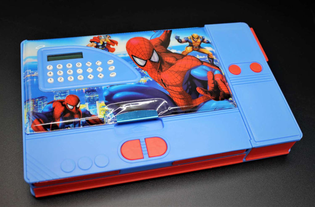 Spiderman Jumbo Geometry Box Double-sided with Inbuilt Calculator, Sha ...