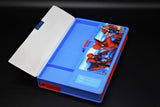 spiderman stationery case inner back side pen pencil container