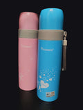 Hot And Cold Resistant Stainless Steel Vacuum Flask Water Bottle Pink And Blue