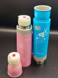 Hot And Cold Resistant Stainless Steel Vacuum Flask Water Bottle Pink And Blue