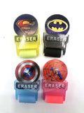 Super Hero Roller Erasers School Essential