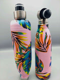 Tropical Design Stainless Steel Vacuum Sports Insulated Water Bottle Hot and Cold Resistant