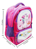 Baby Unicorn Themed Backpack Dimensions