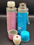 Hot And Cold Resistant Stainless Steel Vacuum Flask Water Bottle Pink And Blue