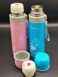 Hot And Cold Resistant Stainless Steel Vacuum Flask Water Bottle Pink And Blue