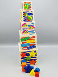 Wisdom Shape Set Box Wooden Shape Sorter Learning Toy For Kids