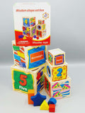 Wisdom Shape Set Box Wooden Shape Sorter Learning Toy For Kids