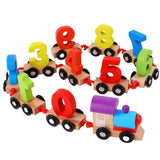 Magnetic Wooden Number Train For Toddlers